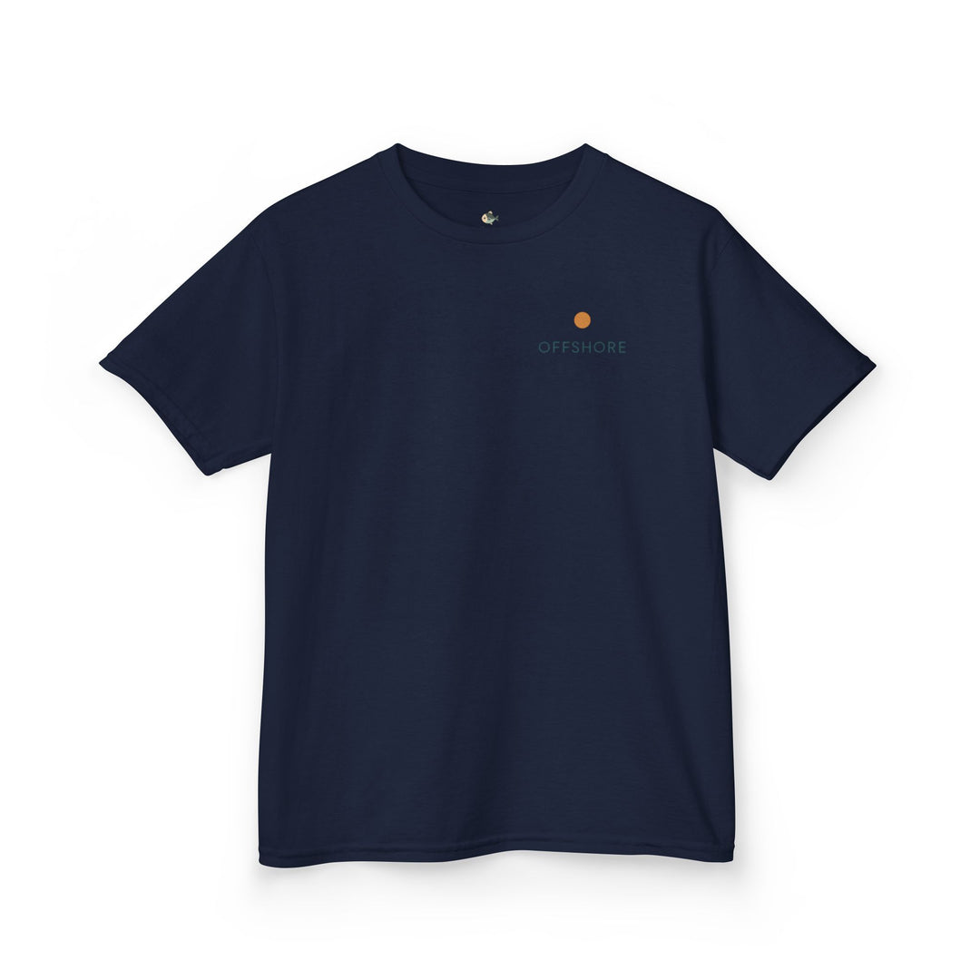 Kids Offshore Tee - Summer Vibes with Palm Tree and Waves, Perfect for Beach Days