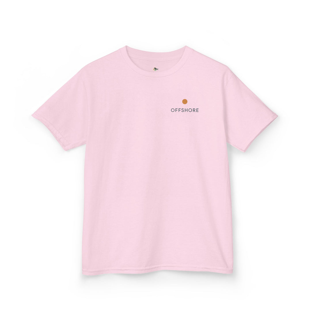 Kids Offshore Tee - Summer Vibes with Palm Tree and Waves, Perfect for Beach Days