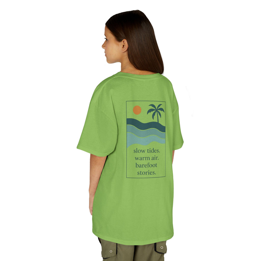 Kids Offshore Tee - Summer Vibes with Palm Tree and Waves, Perfect for Beach Days