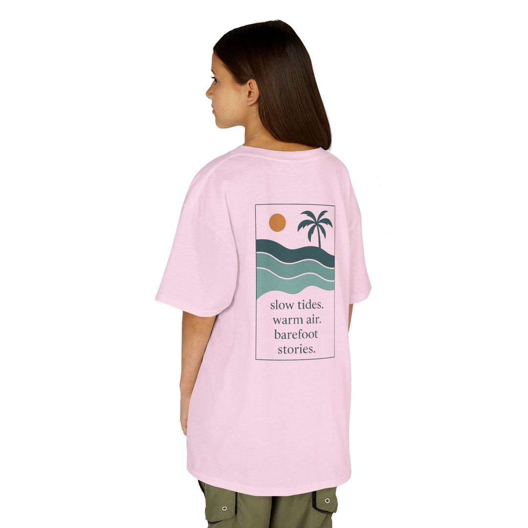 Kids Offshore Tee - Summer Vibes with Palm Tree and Waves, Perfect for Beach Days