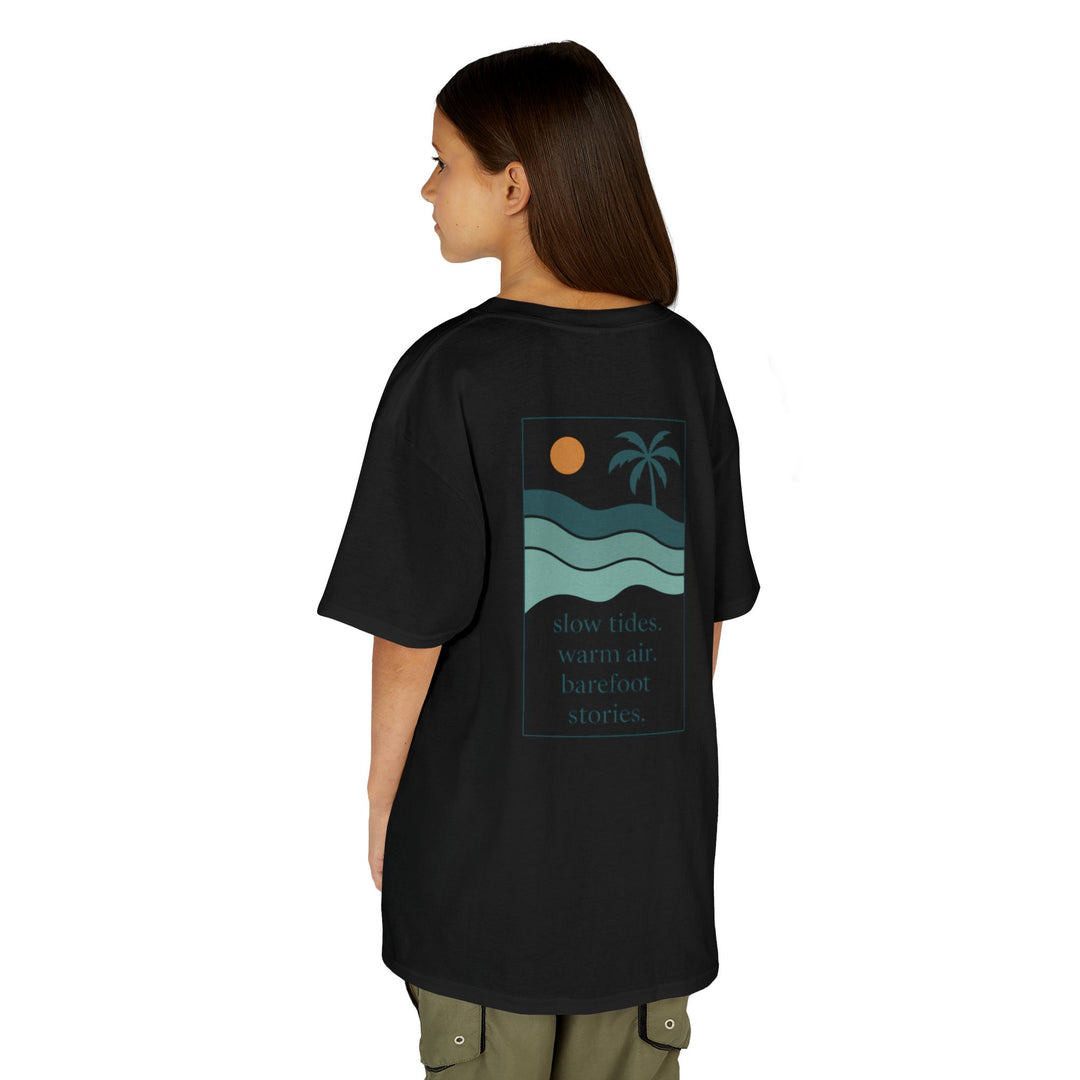 Kids Offshore Tee - Summer Vibes with Palm Tree and Waves, Perfect for Beach Days