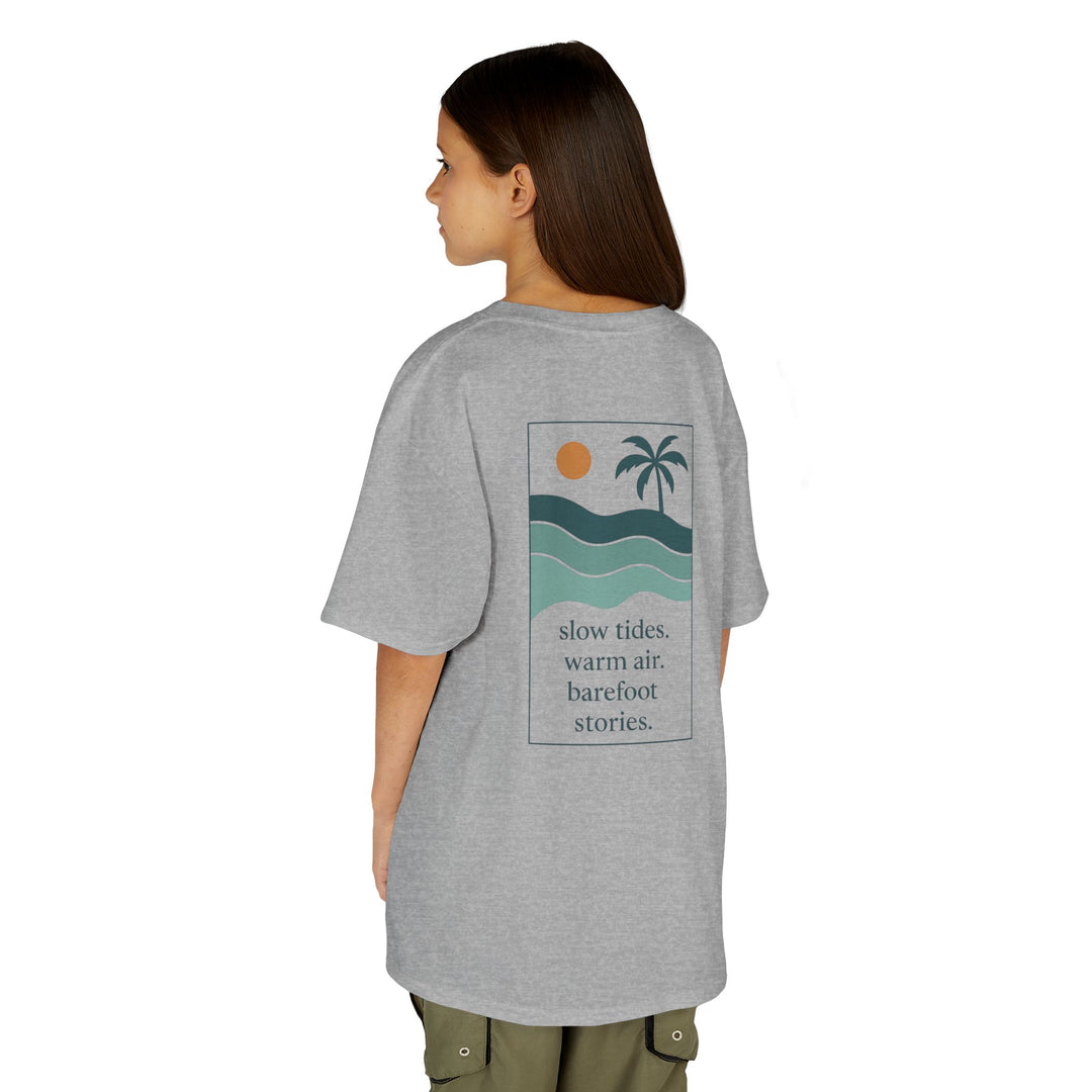 Kids Offshore Tee - Summer Vibes with Palm Tree and Waves, Perfect for Beach Days