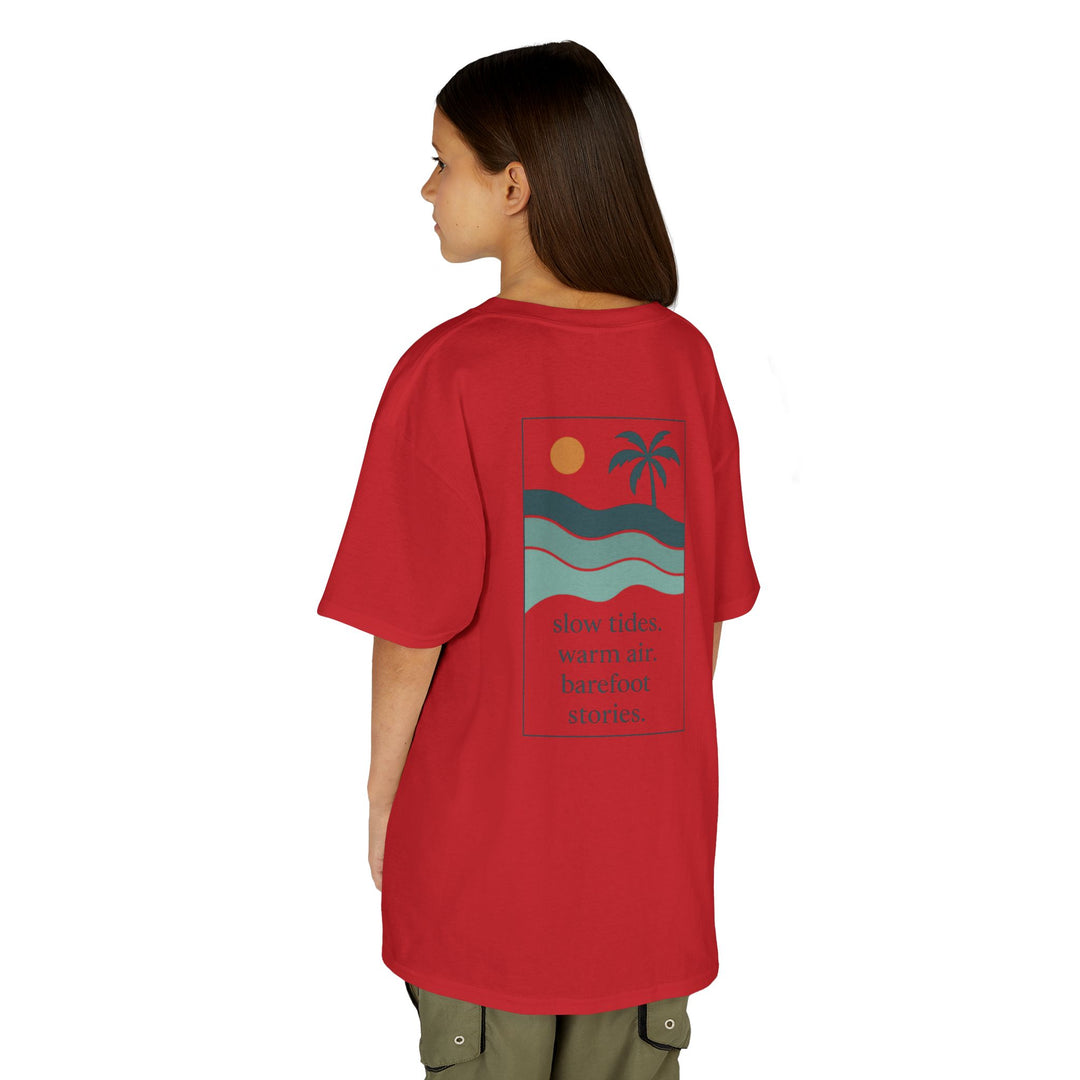 Kids Offshore Tee - Summer Vibes with Palm Tree and Waves, Perfect for Beach Days