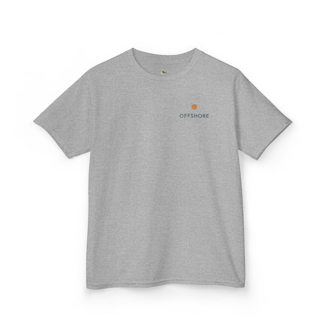 Kids Offshore Tee - Summer Vibes with Palm Tree and Waves, Perfect for Beach Days