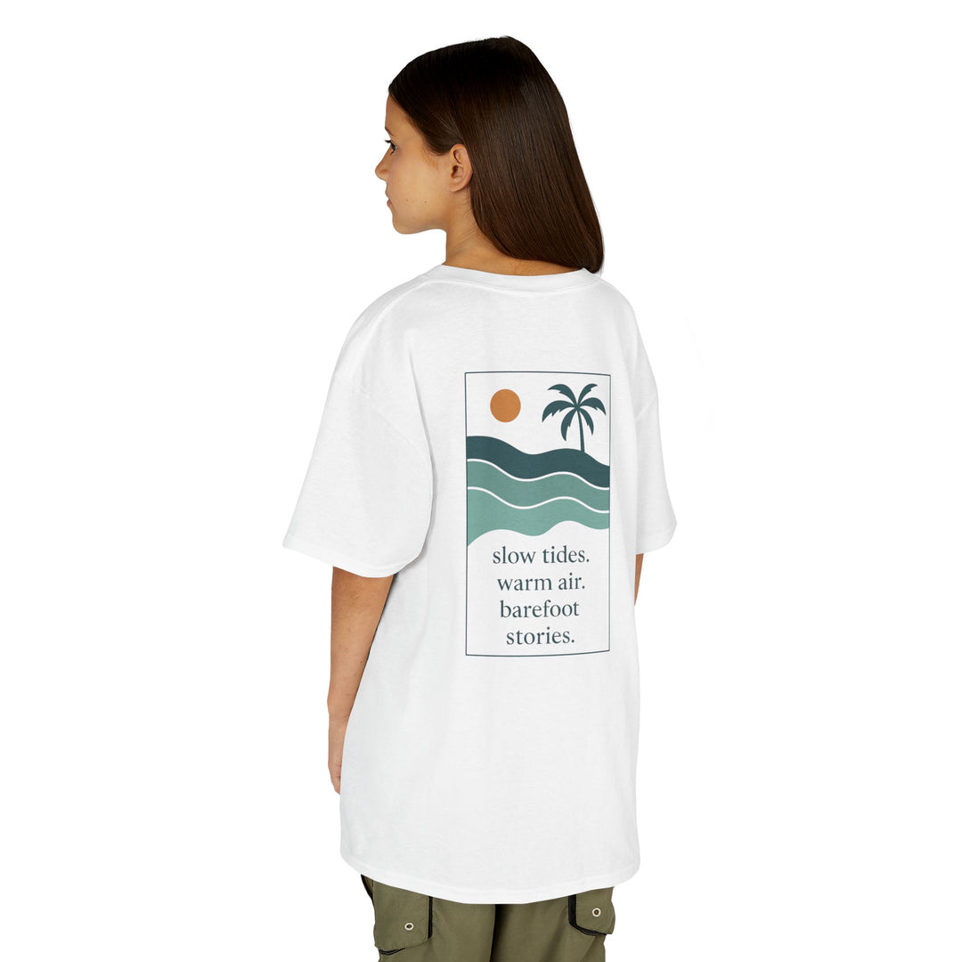 Kids Offshore Tee - Summer Vibes with Palm Tree and Waves, Perfect for Beach Days