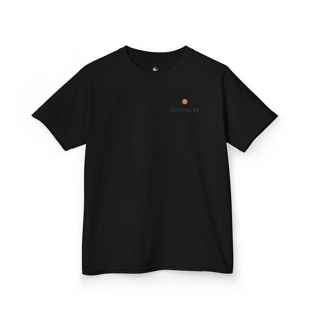 Kids Offshore Tee - Summer Vibes with Palm Tree and Waves, Perfect for Beach Days