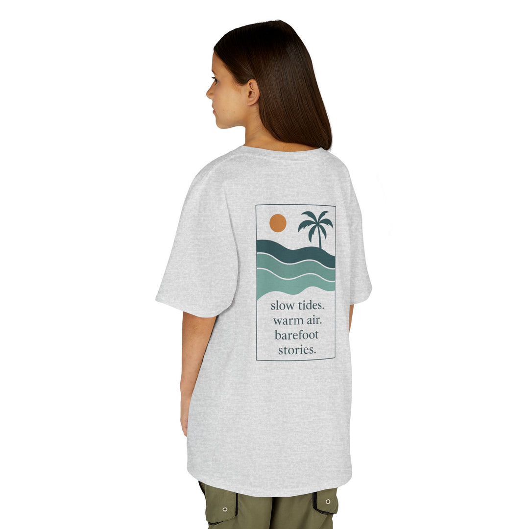 Kids Offshore Tee - Summer Vibes with Palm Tree and Waves, Perfect for Beach Days