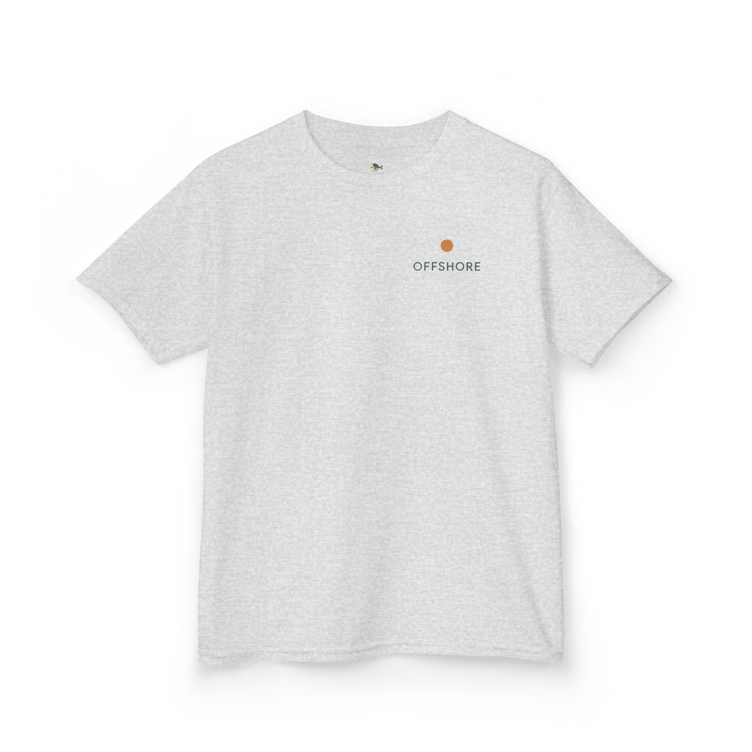 Kids Offshore Tee - Summer Vibes with Palm Tree and Waves, Perfect for Beach Days