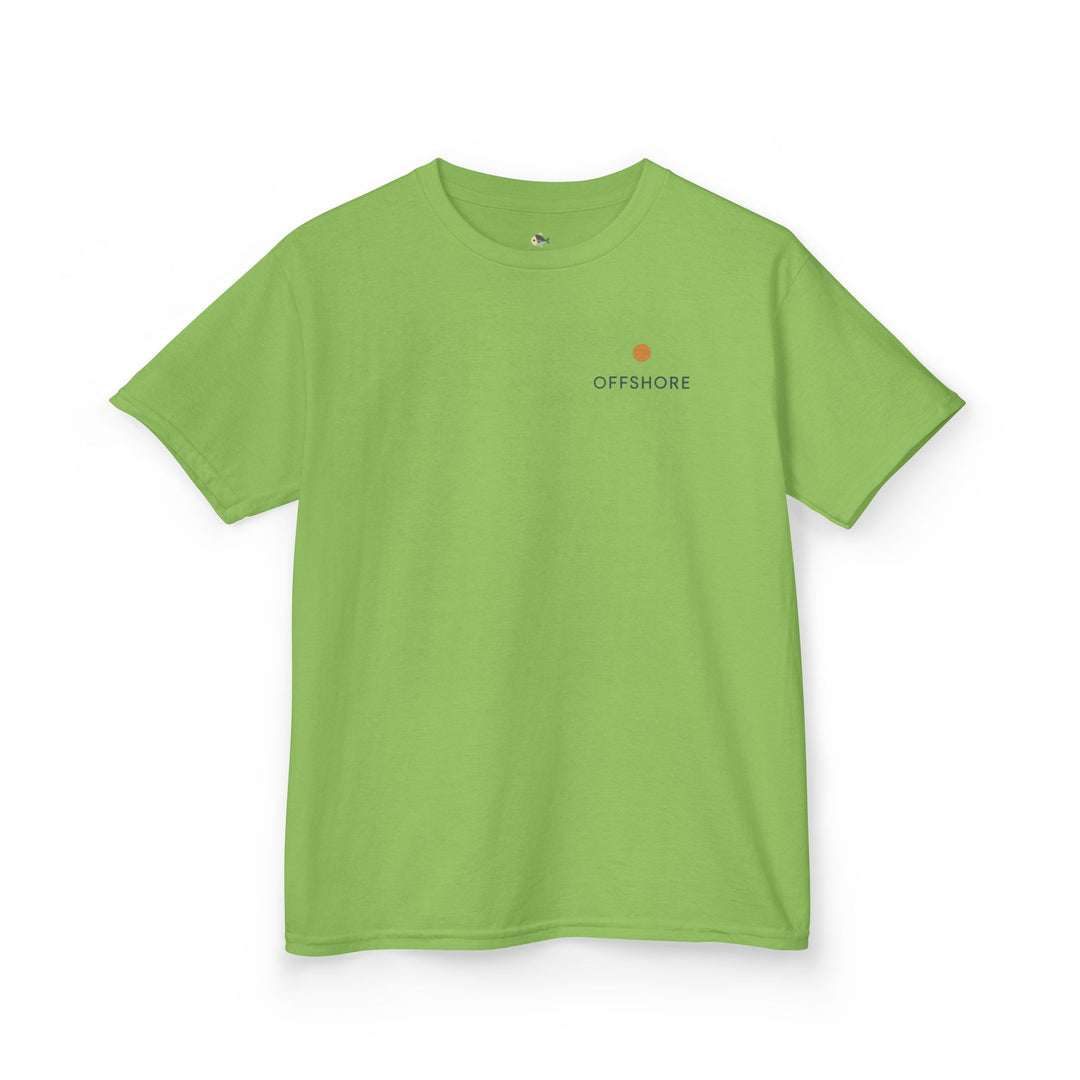 Kids Offshore Tee - Summer Vibes with Palm Tree and Waves, Perfect for Beach Days