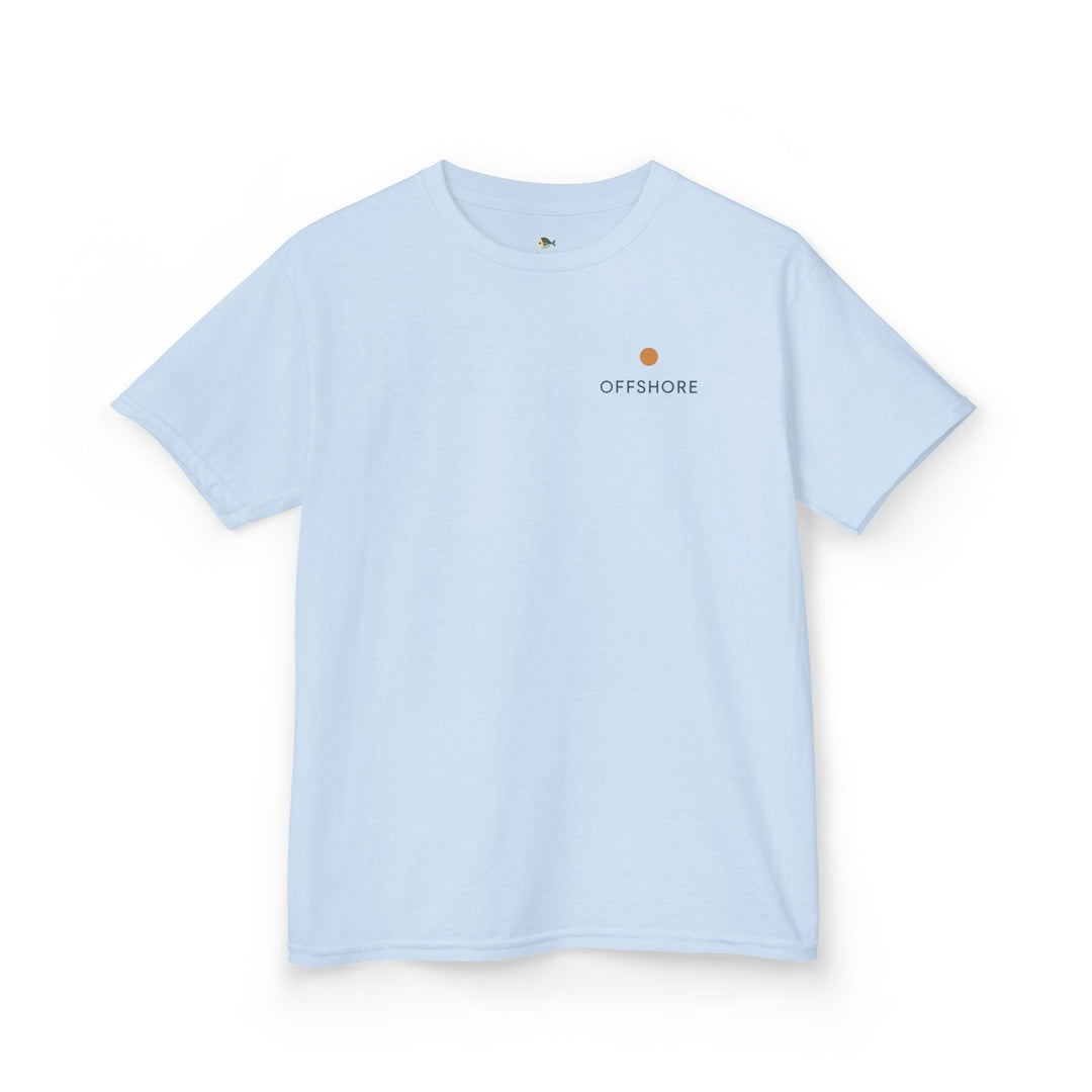 Kids Offshore Tee - Summer Vibes with Palm Tree and Waves, Perfect for Beach Days